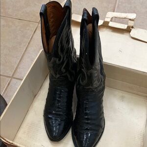Black Western Leather Boots